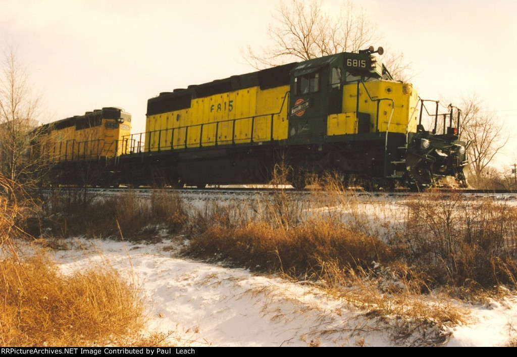 Paused westbound vehicle train